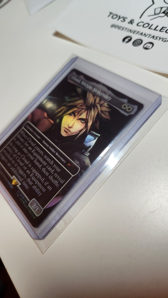 Fai Da Te Cloud Midgar Mercenary Foil Carta Playtest Senza Bordi Mtg - Foto 4