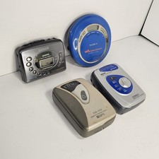 Lot of 5 Sony Walkman GPX Optimus Lenox Sound Cassette/CD Player PARTS ONLY