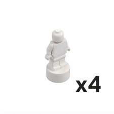 LEGO Part 90398  4x White Statuette  Trophy  - New