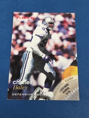 1996 Fleer #32 Charles Haley Dallas Cowboys FOOTBALL Card 4K