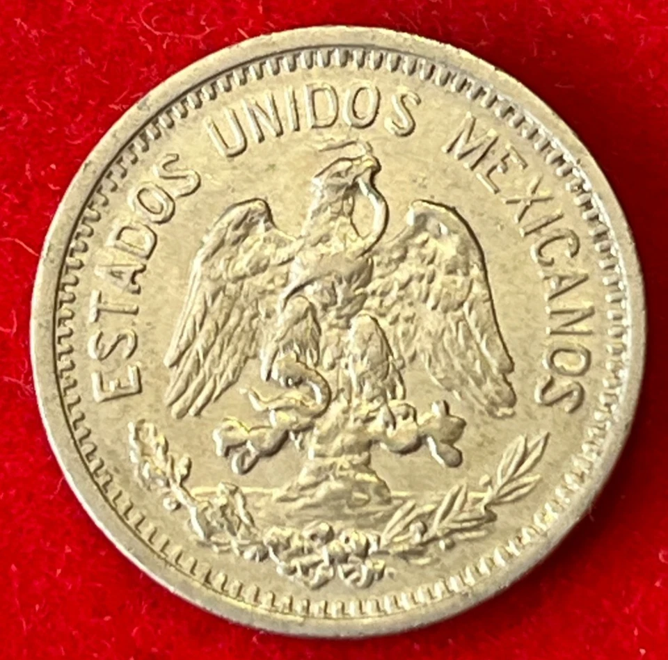 mw28632 Mexico CuNi 5 Centavos 1907 KM#421 - Image 2 of 2