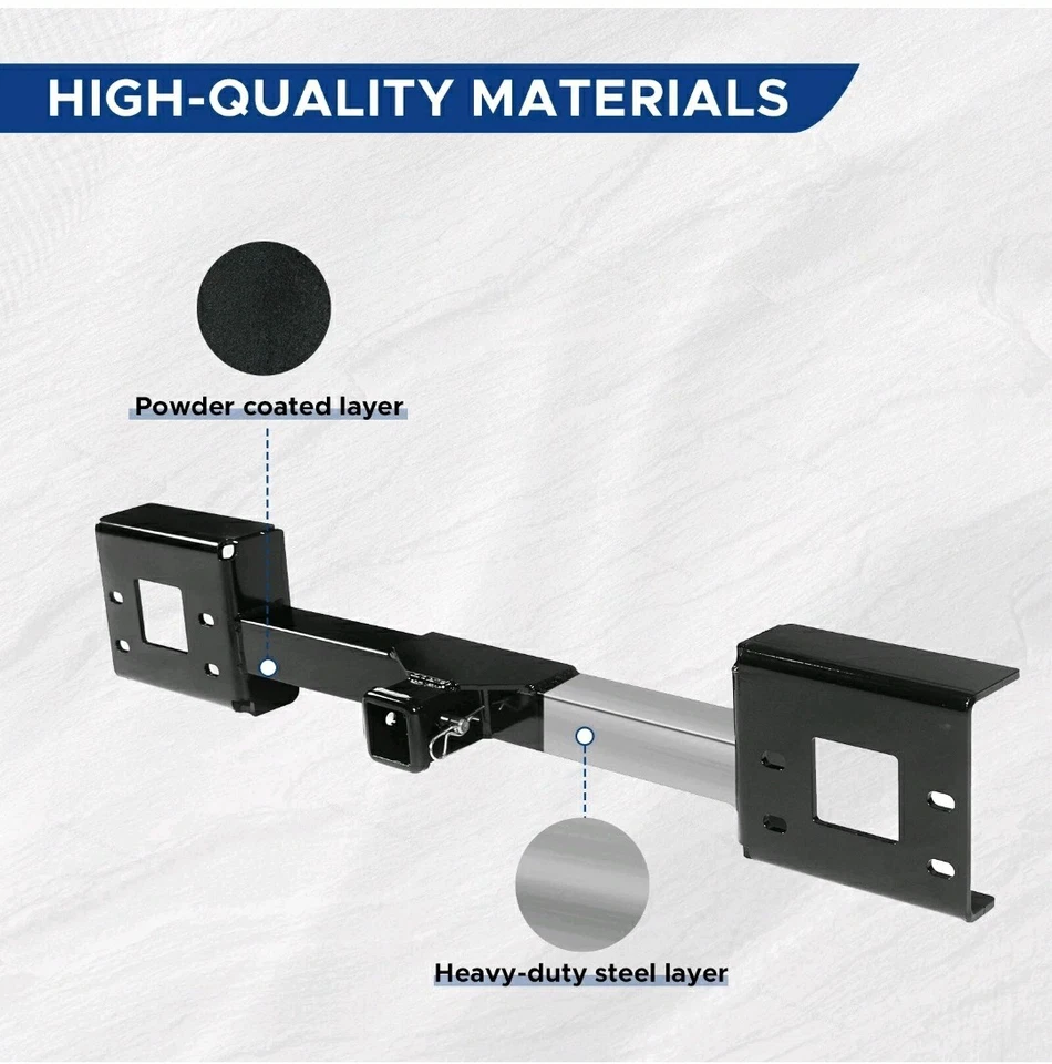 Nuevo enganche receptor de remolque de montaje frontal para Ford F250 F350 Super Duty 99-07 65022 Foto 3 de 4