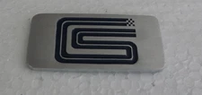 NOS Carroll Shelby Racing CS Track Logo Billet Emblem Cobra Daytona Mustang Dash