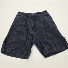Polo Ralph Lauren 100 Linen Tyler Short Mens 30, Blue Pleated 8" inseam Vintage