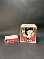 Vintage 1986 Betty Boop Bath Bathroom Set 2 Pieces Soap Dish Tissue Box Holder