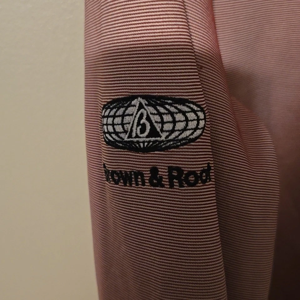 Pullover Southern Marsh Endzone rendimiento a rayas granate para hombre talla mediana Foto 3 de 4