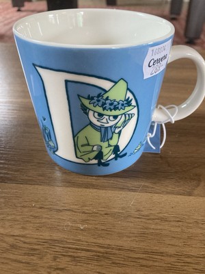 Mumin Alphabet Tasse. Buchstabe ''D''. Arabien ABC. Blau. Nagelneu