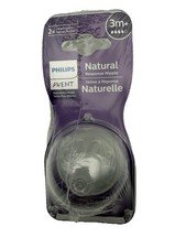 Philips AVENT Natural Response Nipple 2x Flow 4 Nipples 3m  SCY964/04 Bottles