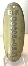 Schwinn Built BF GOODRICH bicycle HEAD BADGE tag Cream