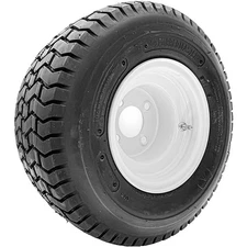 Tire RubberMaster S366K 18X8.50-8 Load 4 Ply 4 x 4 White Stamped Assembly