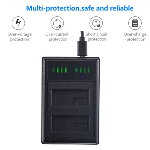 Battery Or USB DUAL Charger For LP-E8 Canon DS126431 DS126371 DS126311 DS126271 - Picture 9 of 30