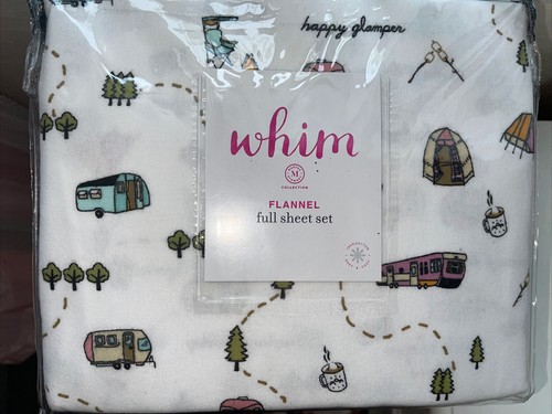 Whim by Martha Stewart Collection Flannel Cotton 4-Pc.  Sheet Set, - Picture 1 of 16