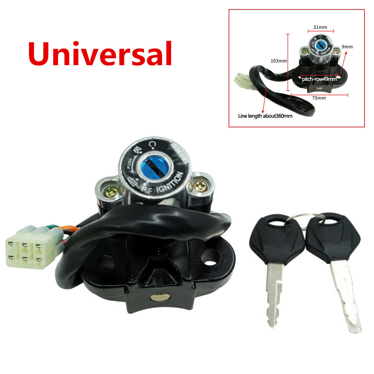 Universal Aluminium Alloy Motorcycle Modified Ignition Key Universal Aluminium Alloy Motorcycle Modified Ignition Key