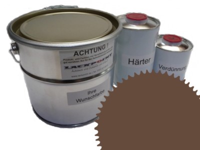 5 Liter Set 2K Autolack RAL 8025 Blassbraun Acryl Glänzend Lackpoint UNI !