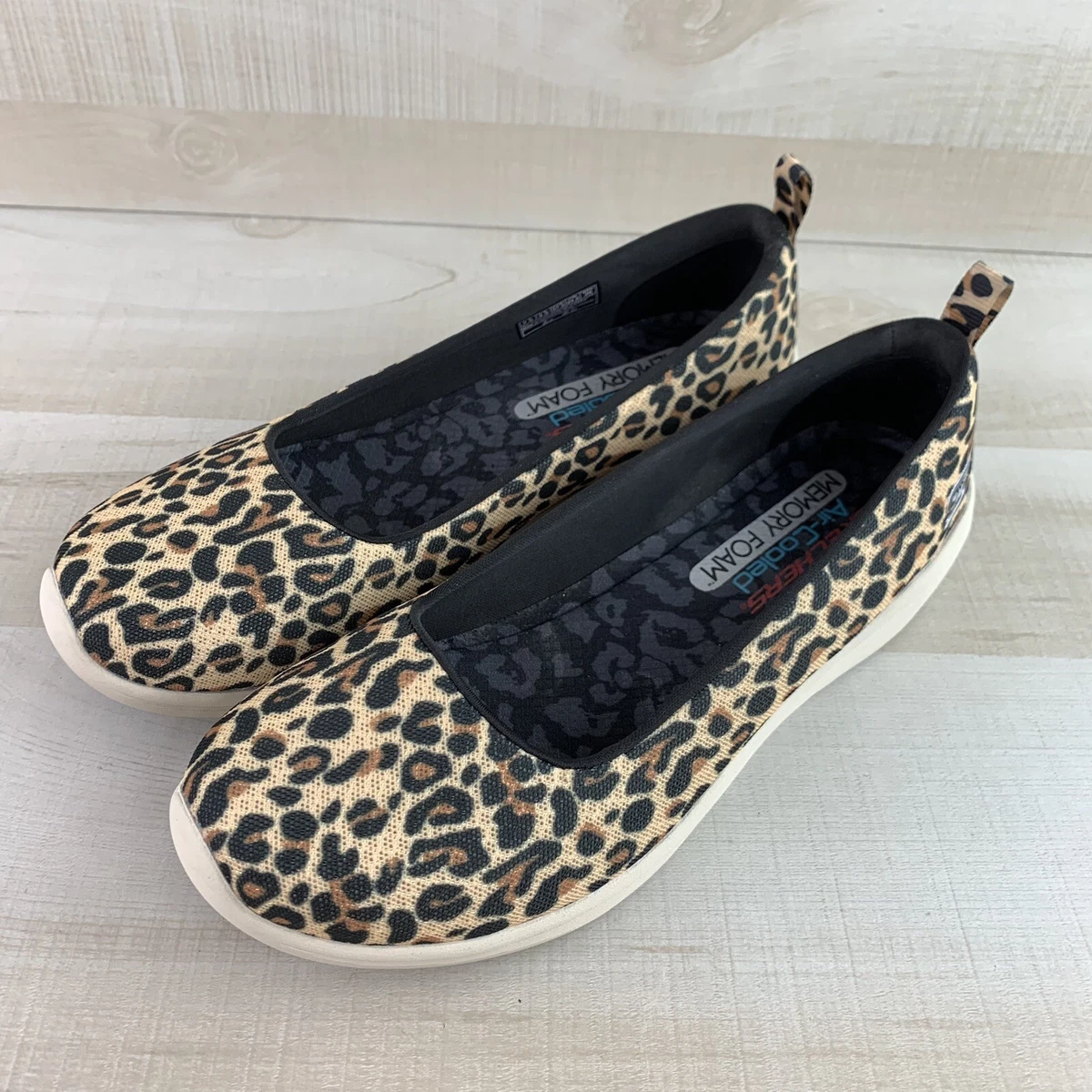 Skechers cheetah print best sale shoes