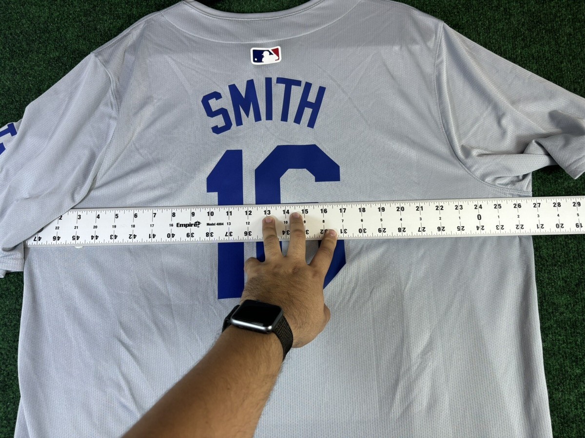 Los Angeles Dodgers Will Smith #16 Nike Gray Away Official