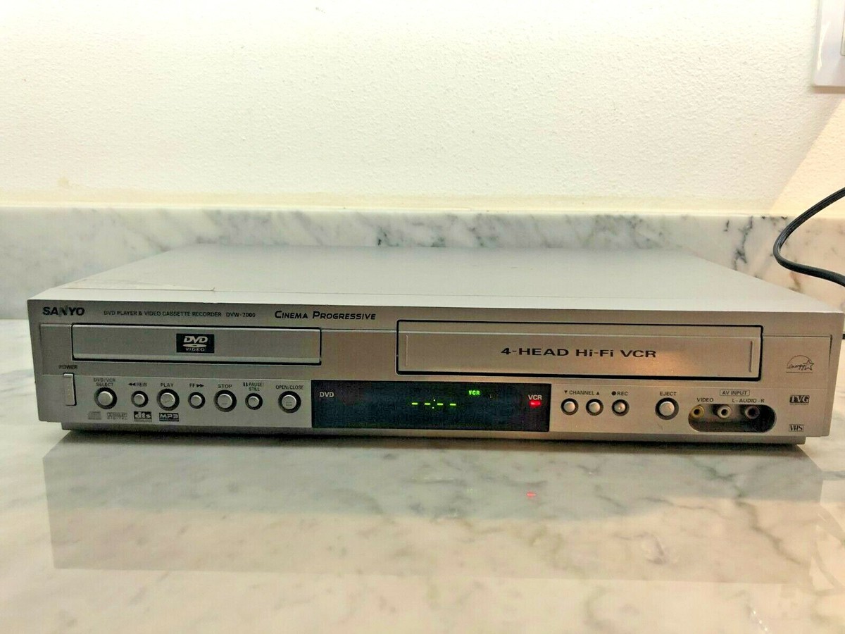 Sanyo DVW-7000 DVD VCR Combo Player VHS 4 Head MP3 No Remote | eBay