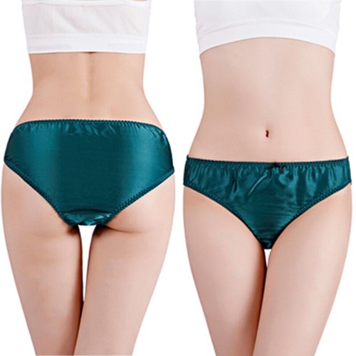 Culotte slip soyeux satin sexy femme lingerie sous vêtement culotte ca - Photo 4/21