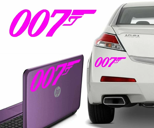 James Bond Vinyl Sticker Agent 007 Pegatina de vinilo