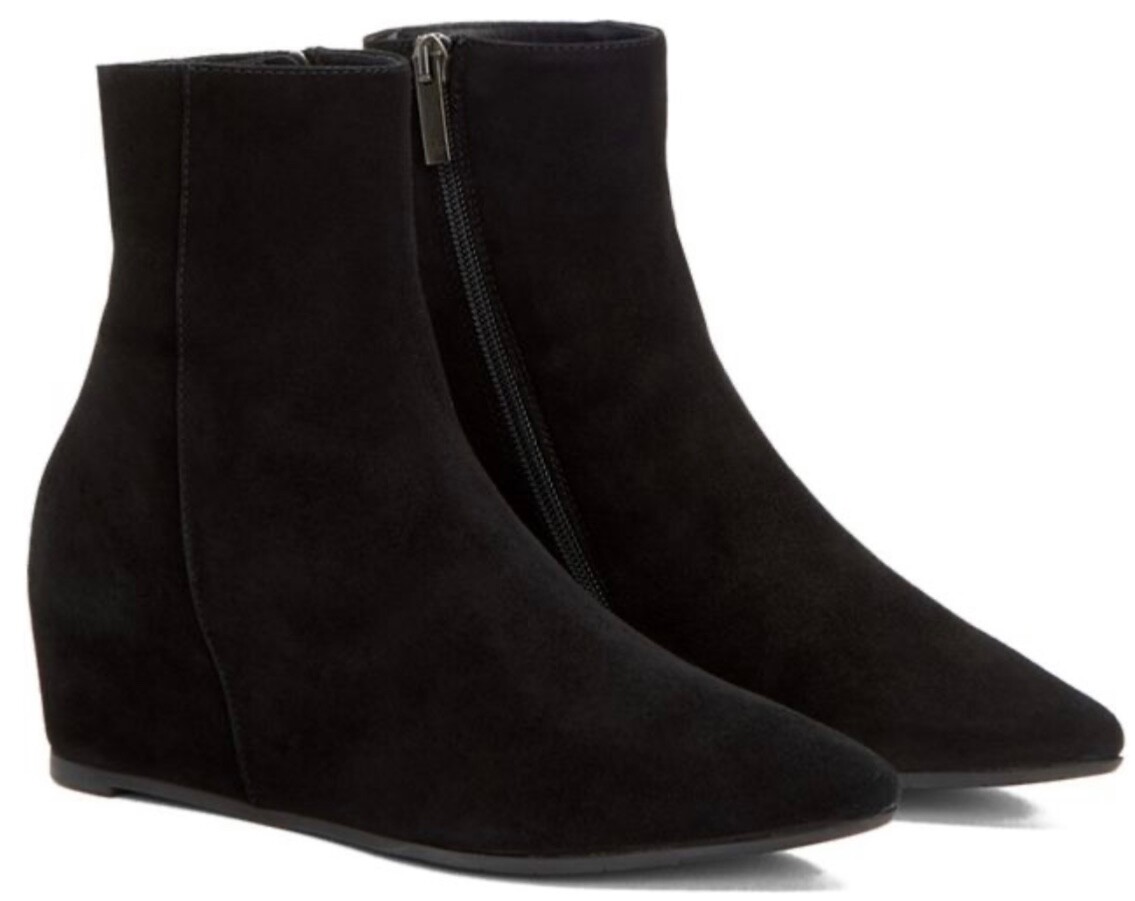New Authentic Aquatalia Palmer Black Suede Leather Boots  Authentic Aquatalia designer black suede leather wedge boots sz
11 main image 0