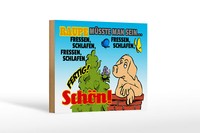 Holzschild Spruch 18X12 Cm Raupe MüSste Man Sein Fressen Deko Schild
