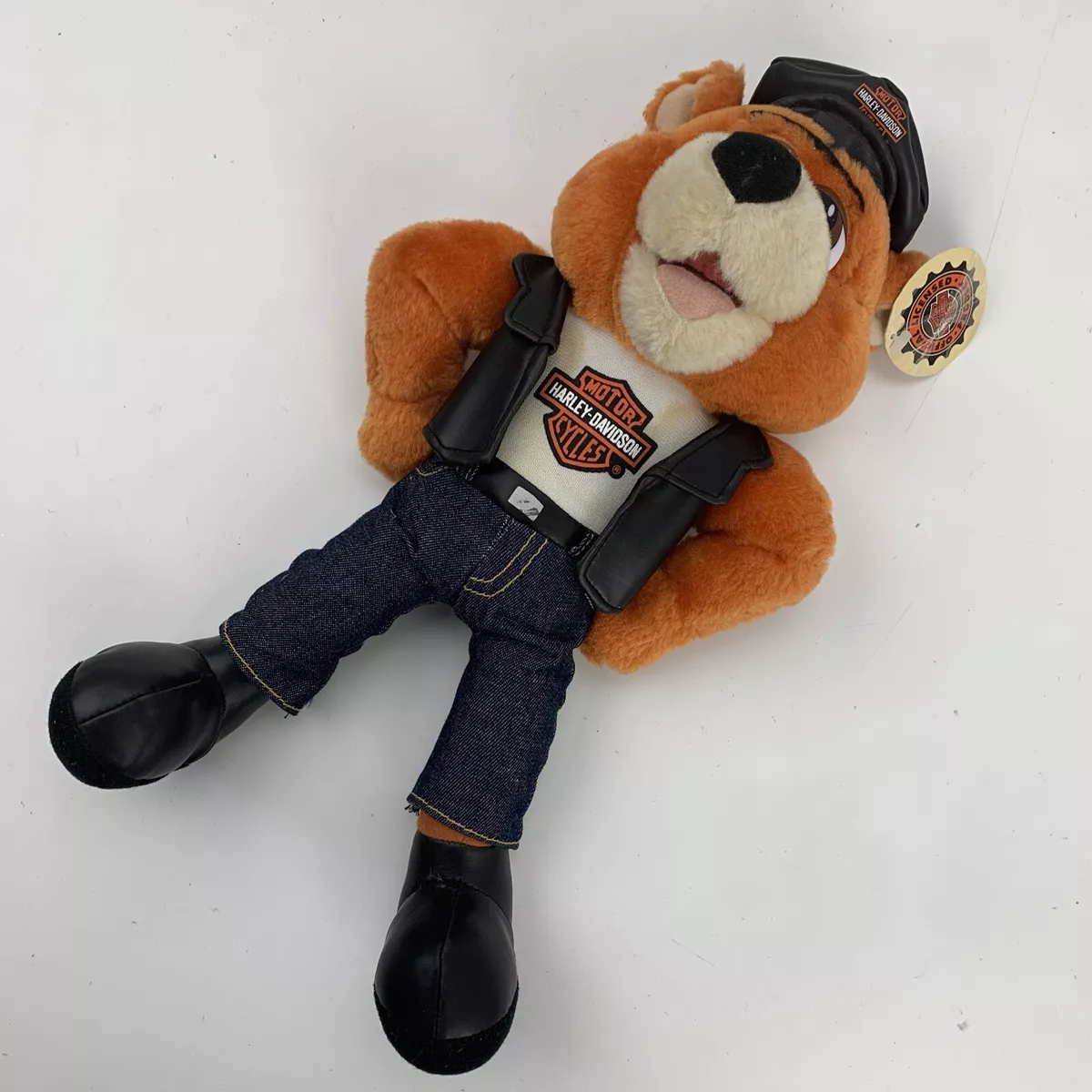 Harley Davidson Motorcycles Orange Plush 14