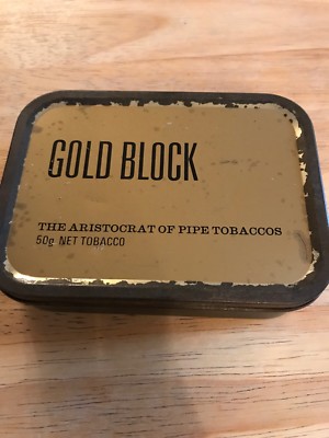 gold block pipe tobacco uk Gold Block Tobacco Tin, The Aristocrat Of Pipe Tobacco