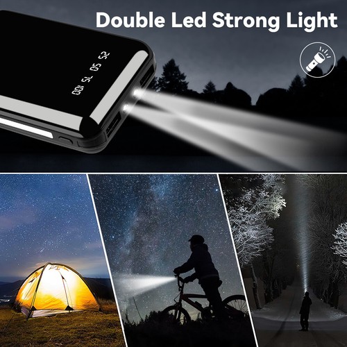 9000000mAh Powerbank Externer Batterie Ladegerät ZusatzAkku 2USB Für Alle Handy - Afbeelding 2 van 25