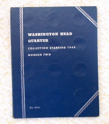 Vintage Whitman #9031 Washington Head Quarter Coin Folder # 2 Starting 1946 LotA