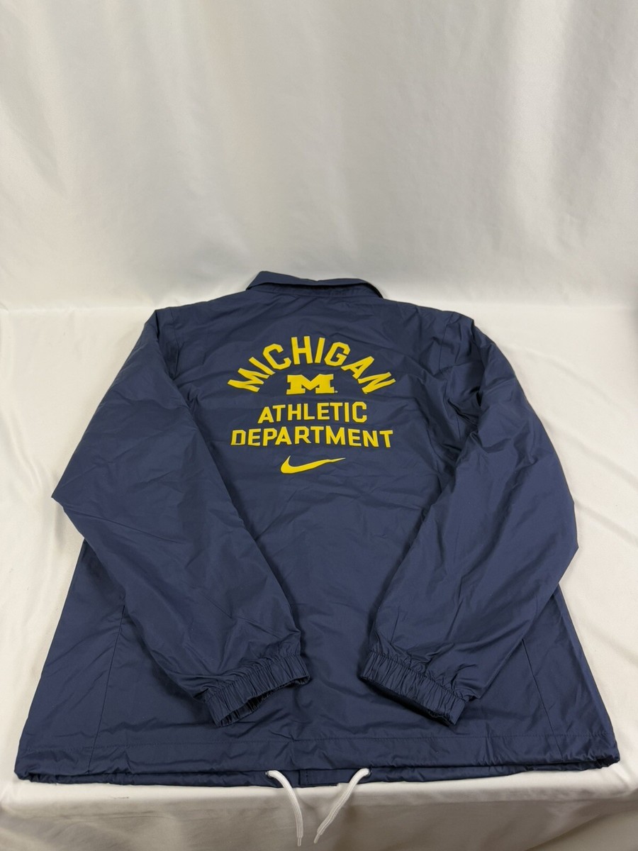 Nike Michigan Wolverines Coaches Button Jacket Repel FJ8935-419