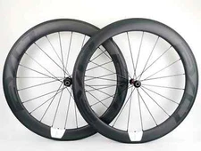 700C Road Bike Carbon Wheels 25mm Width 60mm Depth Tubular/clincher UD Matte