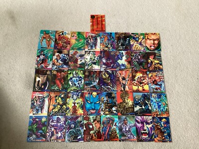 Flair Marvel Jahreskarten Konvolut 1994 insgesamt 41 sehr guter Zustand