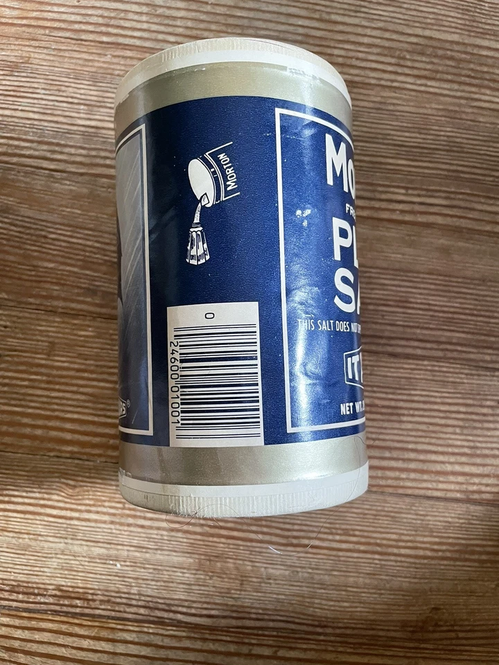 Morton Salt Container “When it Rains it Pours” Vintage Reproduction of 1921 - Image 4 of 4