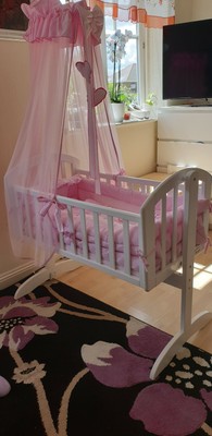 swinging crib bedding sets pink