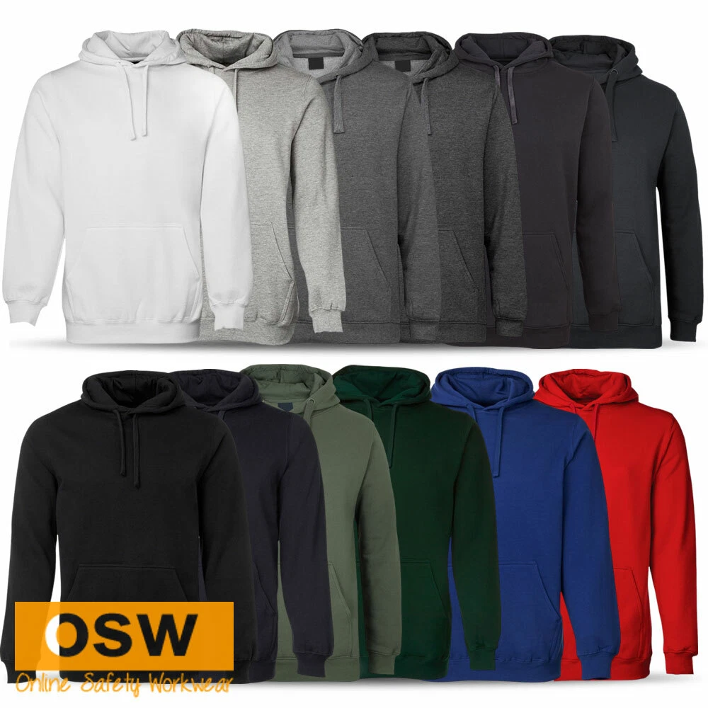 BN Classic Cotton Rich CVC Fleecy Kangaroo Pocket Casual Hoodie (12 Colorways)