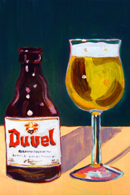 Duvel Beer Draw Original Vintage Wall Art Home Decor - POSTER 20x30