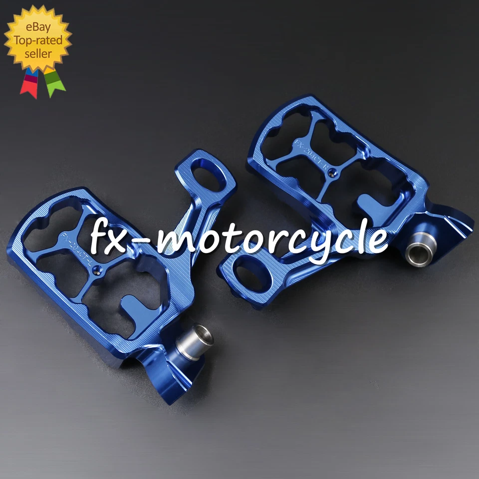 Para Yamaha YZ426F 2000-2002 YZ450F 2003-2017 CNC estriberas reposapiés pedales azul Foto 2 de 4