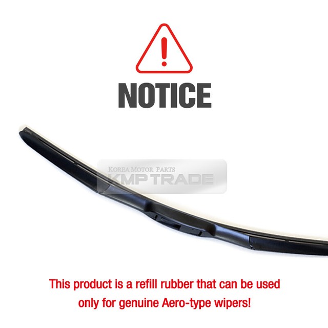 OEM Genuine Parts Windshield LH+RH Wiper Blade Rubber for HYUNDAI 1920