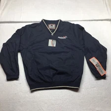 Kentucky Unbridled Spirit Pullover Jacket By Weatherproof Navy Microfiber Small