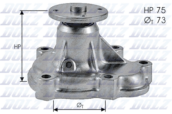 Dolz O143 Wasserpumpe For Opel Vauxhall-image