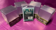 4 Packs of 10=40 Vulcan Shield 180pt Toploaders & 100 Very Thick Card Sleeves