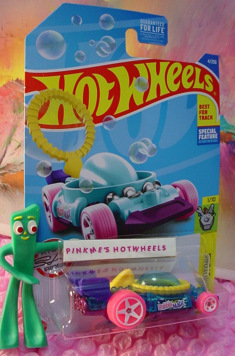 2022 Hot Wheels BUBBLE MATIC 4 blue pink RYU S RIDES Experimotors case F G