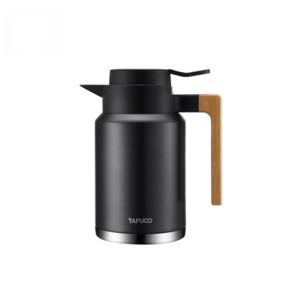 2.0L/1.5L big size wooden handle wide mouth stainless steel coffee/tea  thermos | eBay