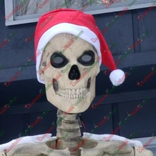 Santa Hat For 12 foot Skeleton Halloween Decoration Statues Giant 45" round Cir.