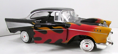Motormax 1957 Chevrolet Bel Air Hot Rod Black & Flames No. 68030/1