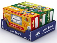 Santo Amaro 3 Flavor Variety Pole & Line Wild Tuna Fillets in Virgin Olive Oil