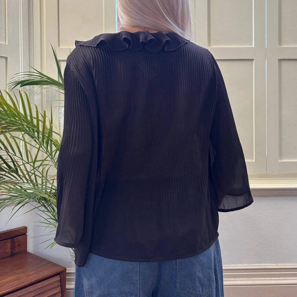 New York City Design Company Blouse - Medium Brown Polyester - Image 3 of 4