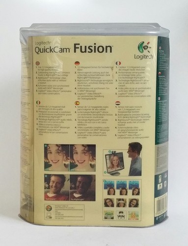 Logitech Quickcam Fusion 1.3 MP Sensor w Ring Light USB Webcam + Clear Audio ... - Picture 7 of 7