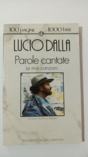 Libro Tascabili Newton Lucio Dalla Parole Cantate Le Mie Canzoni Prima Edizione 