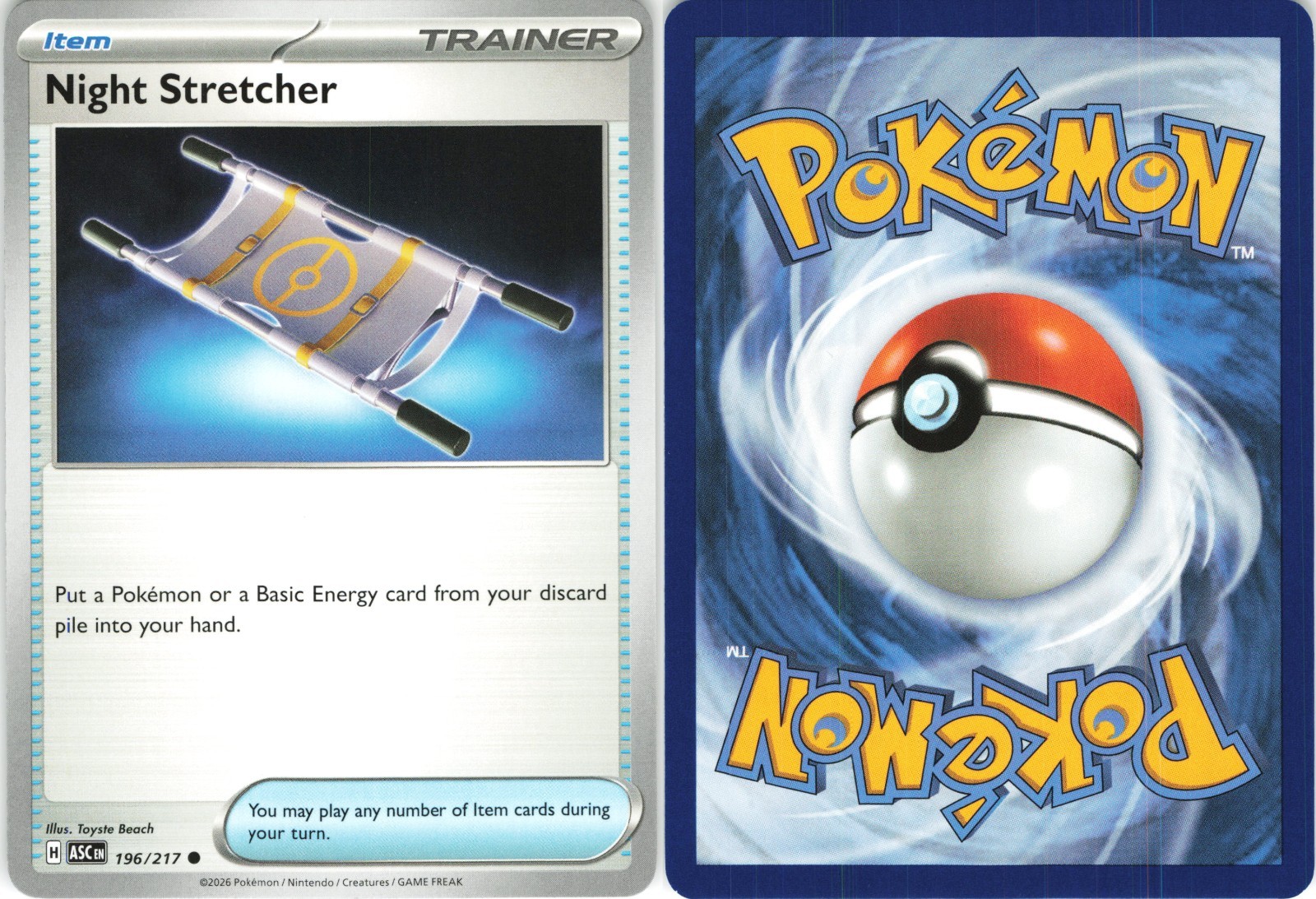 Night Stretcher - 196/217 - ME: Ascended Heroes (ASC) - NORMAL